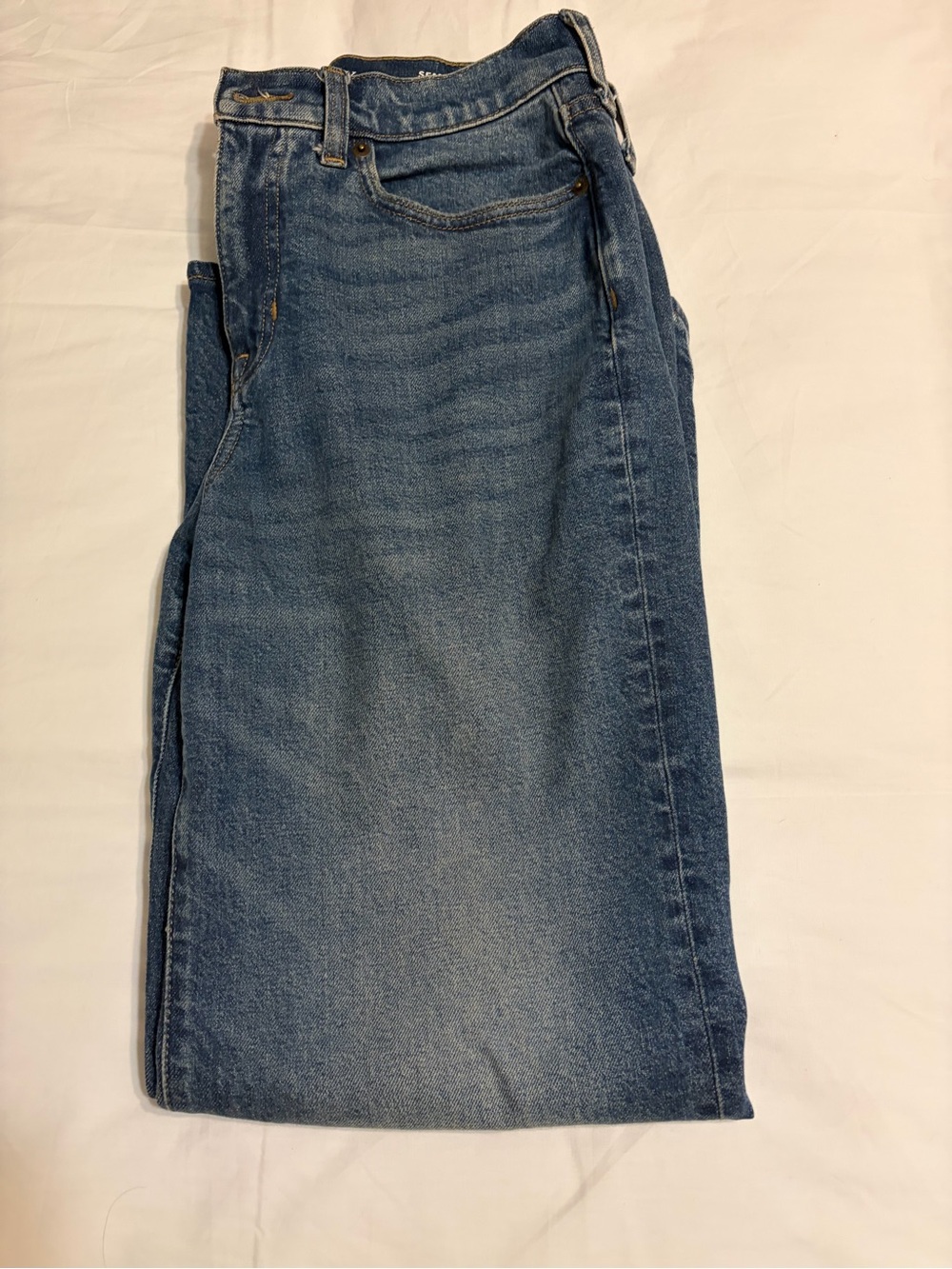 J. Crew Wide-Leg Washed Blue Jeans - Picture 4 of 5